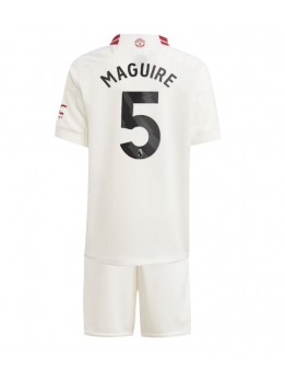 Manchester United Harry Maguire #5 Replika Tredje Kläder Barn 2023-24 Kortärmad (+ byxor)